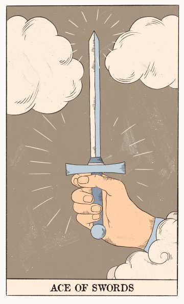 Асо на Мечовете (Ace of Swords) - Таро карта значение